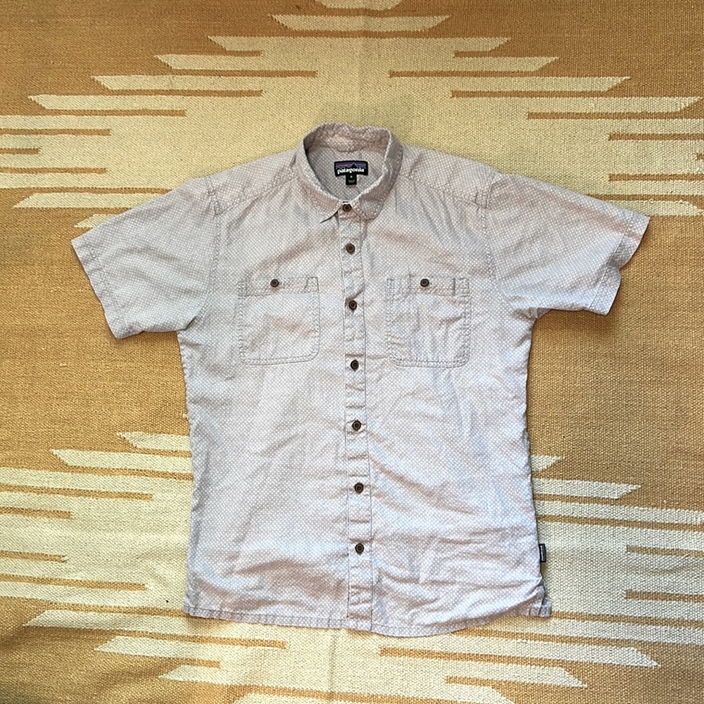 Patagonia Mens Back Step Shirt - M - Gray